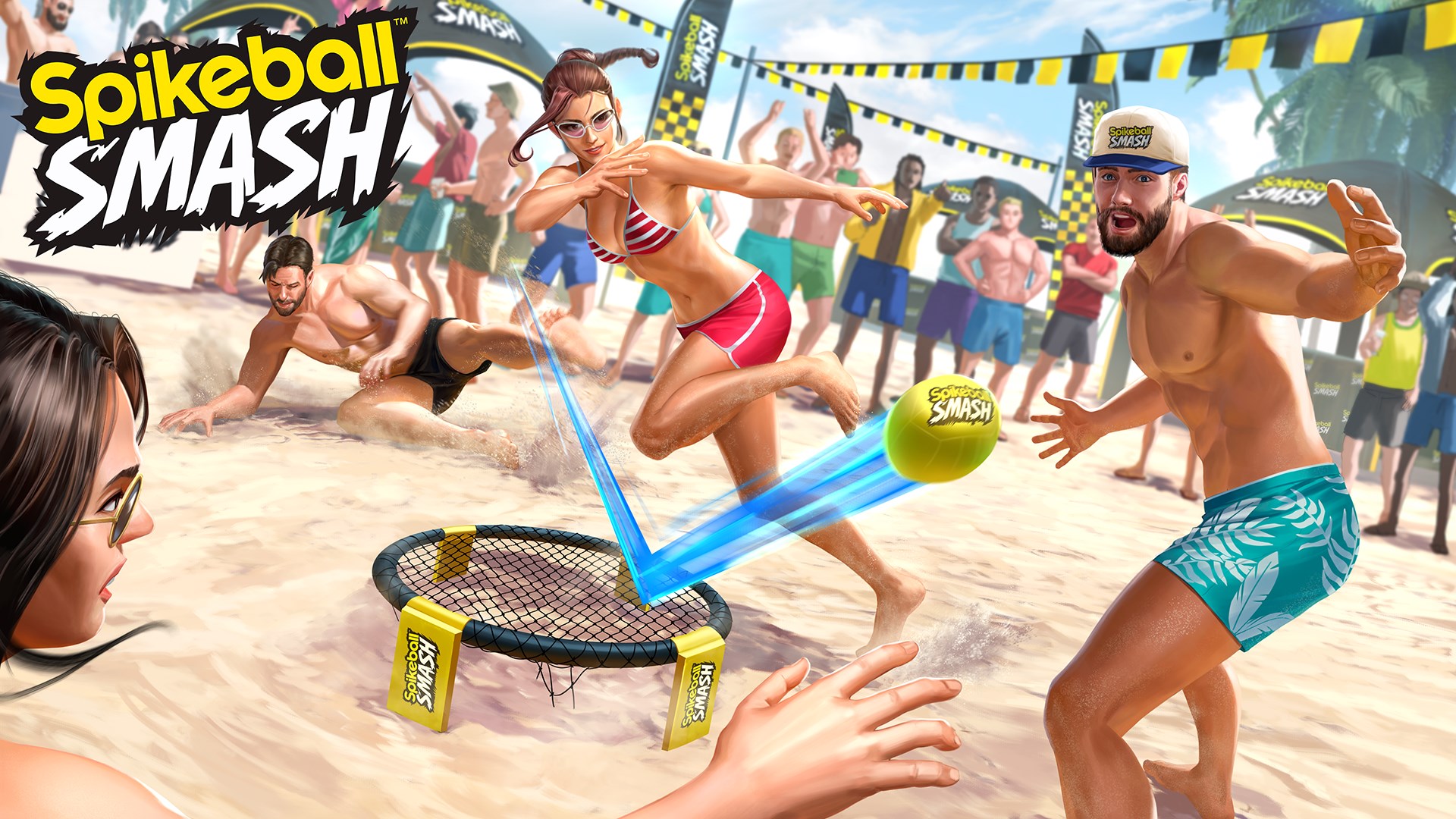 Spikeball Smash — beach tournament key art